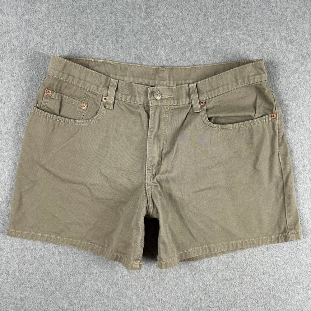Polo Jeans Co Ralph Lauren Womens Khaki Cotton 5 Inch Chino Shorts Size 10 Denim